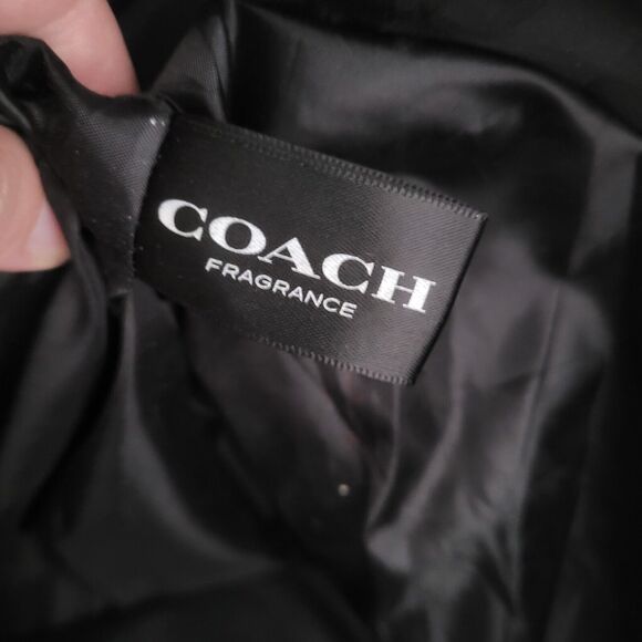 Coach Fragrance Tote Bag Black/Silver Glitter Large Glam Shopping Bag - Picture 7 of 10